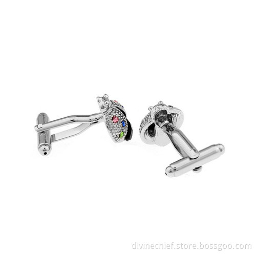 Make Custom Coccinella Septempunctata Men Metal Cufflinks For Sale